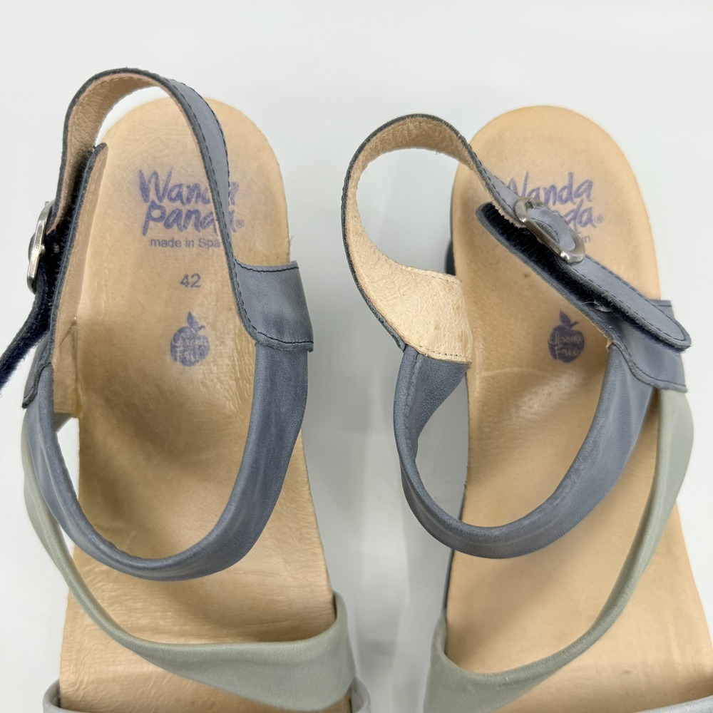 Wanda Panda Women Tamina 42 Leather Wedge‎ Sandals US 11 Spain Comfort - Picture 5 of 11